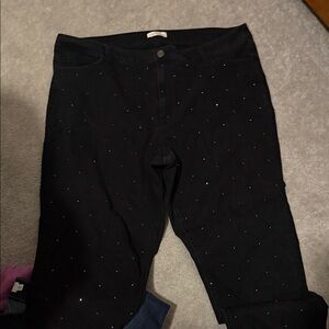 Black Studded Pants